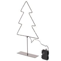 tételeket LED-es karácsonyfa, elemes, beltéri asztaldísz, 47 cm