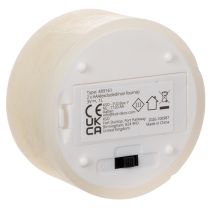 tételeket LED-es teamécses, meleg fehér, villogó effektussal és időzítővel, valódi viaszból, elemes, 7 cm, 2 darab