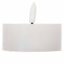 tételeket LED XL Teamécses Fehér Valódi Viasz Időzítővel Meleg Fehér 6cm 2db