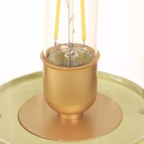 tételeket LED asztali lámpa retro asztali lámpa meleg fehér zöld H19,5cm