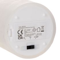 tételeket LED oszlopgyertya, pislákoló, időzítővel, Ø7cm, 12cm