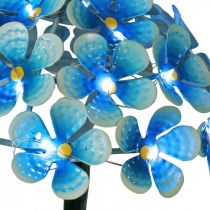 LED krizantém, világító kerti dekoráció, fém dekoráció kék L55cm Ø15cm