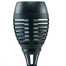 tételeket LED-es napelemes fáklyák kerti lánghatású erkély H38cm 4 db