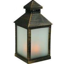 LED lámpa időzítővel Deco lámpás Vintage Gold H23cm