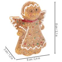 tételeket Mesterséges mézeskalács emberke díszfigura, 8 cm, 3 darab