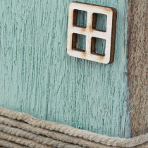 tételeket Világítótorony antik megjelenés tengeri asztaldísz fa kék 40,5cm