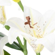 tételeket Műliliom virág, valósághű másolat, tartós dekoráció lakóterekbe, 66 cm, 2 darab