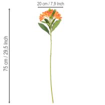 tételeket Műalstroemeria narancsvirág, műcsokor dekoráció, 75cm, 3 darab
