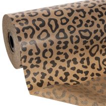 tételeket Leopárdmintás mandzsettapapír, 25 cm-es tekercs, 100 m-es, ajándékcsomagolás