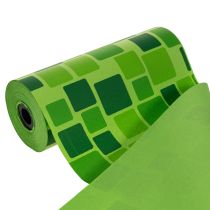 tételeket Virágcsokrokhoz való mandzsettapapír mozaik mintával, 25cm x 100m