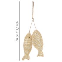 tételeket Tengerészeti függő dekorációs medál, díszhal, akasztásra, M32cm