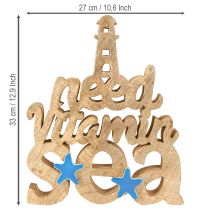 tételeket Tengeri fa dekoráció “tenger vitaminra van szükségem” mangófa 27×33cm