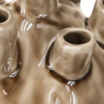 tételeket Tengeri kerámia váza Coral Look Barna Ø11,5cm H10cm