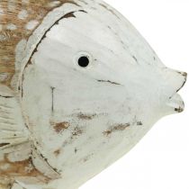 Tengeri dekoráció halfa fa hal kopott chic 28×15cm