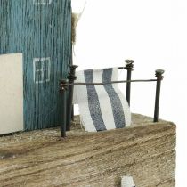 tételeket Tengeri fa dekorációs kikötő sétány Shabby Chic H25,5cm