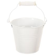 tételeket Fémvödrök, fehér, Ø12cm, M10cm, 8 darab