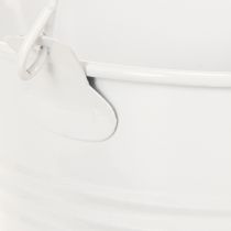 tételeket Fémvödrök, fehér, Ø12cm, M10cm, 8 darab