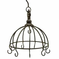 tételeket Konyhai fogas fém korona antik Ø22cm H28cm