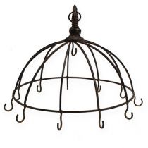 tételeket Fém korona akasztásra rozsdabarna Ø31cm M31cm