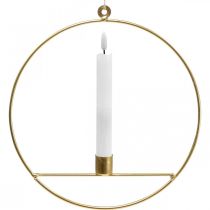 tételeket Gyertyatartó arany fém díszgyűrű felakasztására Ø25cm 3db