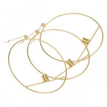 tételeket Gyertyatartó arany fém díszgyűrű felakasztására Ø25cm 3db