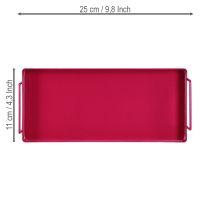 tételeket Elegáns kialakítású tálca, amely bármilyen asztalt stílusos, szemet gyönyörködtető darabká varázsol. 25 cm