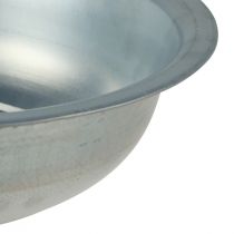 tételeket Fém tál használt kinézetű tál ezüst fém Ø36cm H9,5cm