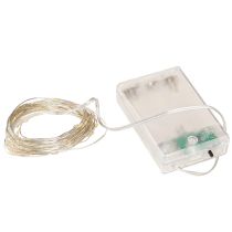 tételeket Mikro LED tündérfények 20 meleg fehér időzítő elemmel, 6 db