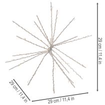 tételeket Dekoratív Polar Star LED lámpa, meleg fehér, időzítővel, kültéri, 29 cm