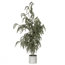 tételeket Mini karácsonyfa cserépben hóval télen 45x110cm