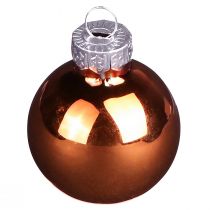 tételeket Mini karácsonyi labdák aranybarna mix üveg Ø3,5cm 22 db