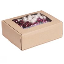tételeket Mini karácsonyi labdák dróton Berry Mix Ø20mm 140 db