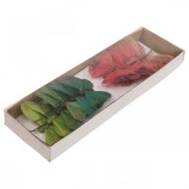 tételeket Mini pillangó drótra piros, zöld 6,5cm 12 db