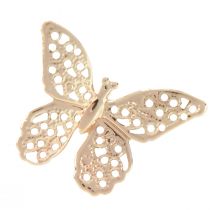 tételeket Mini pillangók fém szóródísz arany 3cm 50db