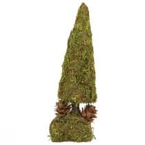 Mini karácsonyfa mű asztaldísz mohafa H18cm