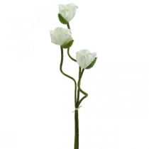 Művirág Műmákos kukorica rózsa fehér L55/60/70cm 3 db-os készlet