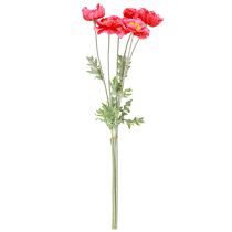 tételeket Pipacsok mesterséges rózsaszín művirágok Ø6-7cm L78cm 3db