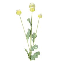 tételeket Műpipacs dekorációs csokor, valósághű virágok lakberendezési kiegészítőkhöz, 61cm, 3 darab