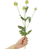 tételeket Műpipacs dekorációs csokor, valósághű virágok lakberendezési kiegészítőkhöz, 61cm, 3 darab