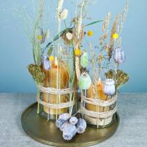 tételeket Mesterséges mák hüvely sárga, barna H70cm