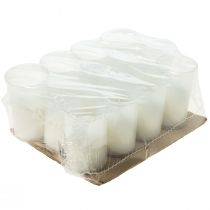 tételeket Utántöltő gyertya sírhoz világos fehér H10cm 12 db