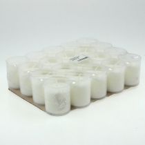 Utántöltő gyertya sírhoz világos fehér H5,8cm 20 db