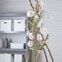 Virágos habgolyó száraz virághab szürke Ø16cm 2db