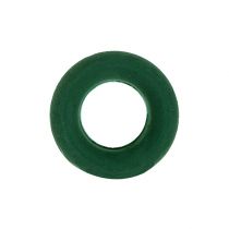 Virágos habgyűrű koszorú zöld H2,5cm Ø17cm 6db