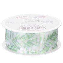 tételeket Organza szalag, sifon szalag, zöld növényi szalag, 40mm x 15m