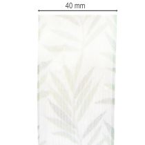 tételeket Organza szalag, sifon szalag, zöld növényi szalag, 40mm x 15m
