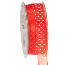 tételeket Pöttyös szalag sokoldalú ajándékcsomagoláshoz, 1,5 cm széles, 20 m hosszú