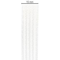 tételeket Csíkos organza szalag, ajándék szalag, fehér, 15mm, 20m
