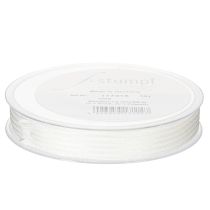 tételeket Csíkos organza szalag, ajándék szalag, fehér, 15mm, 20m