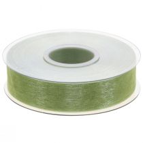tételeket Organza szalag zöld ajándék szalag szegély lime zöld 25mm 50m
